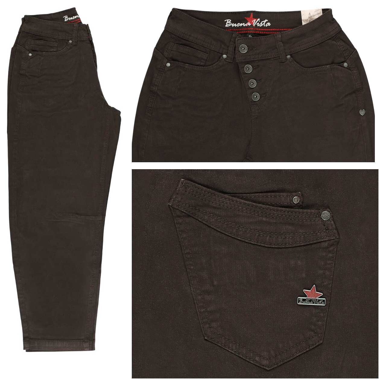 Buena Vista Malibu 7/8 Relaxed Jacquard Twill Hose ebenholz