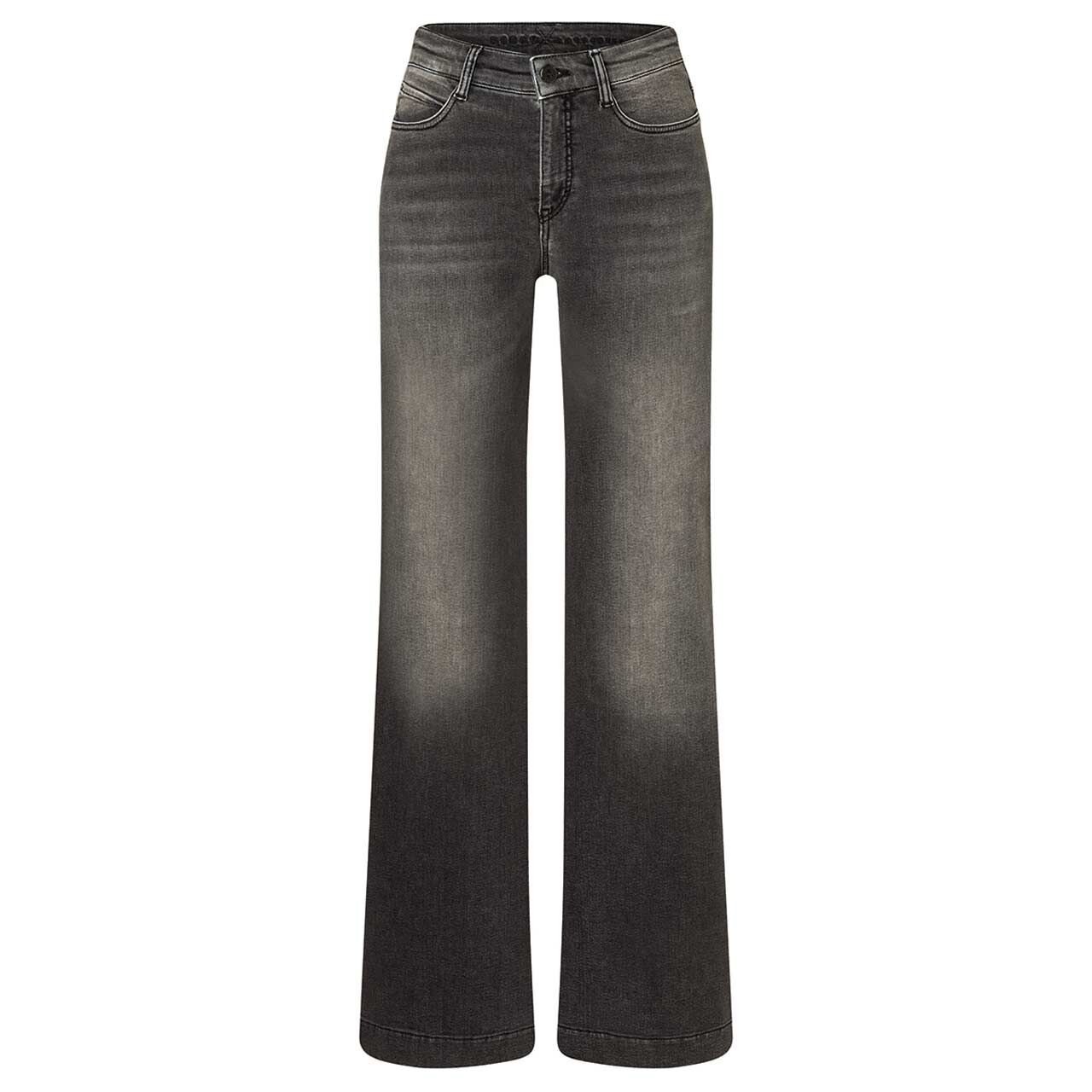 Stretch Damenjeans Dream Wide von MAC in Grau verwaschen, Vorderansicht
