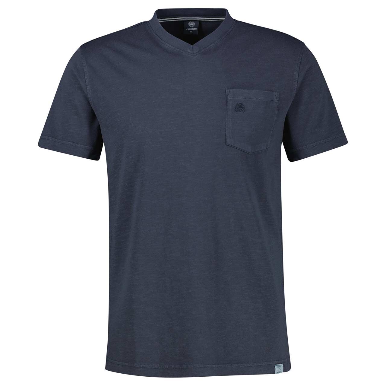 Lerros Herren T-Shirt classic navy melange