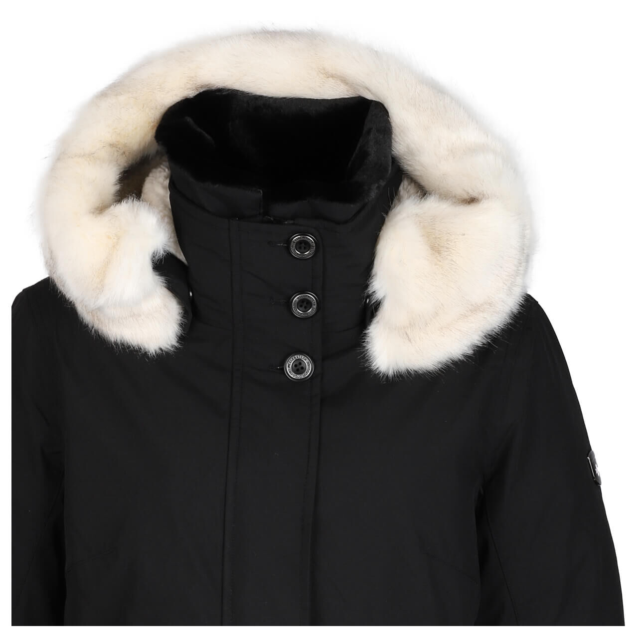 Damen Jacke Enterprise Classic Long von Wellensteyn in Schwarz, Detailansicht vorne