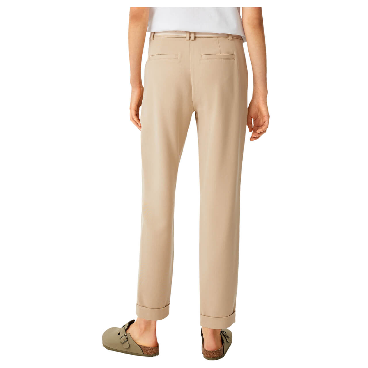 Comma Damen 7/8 Chinohose light brown