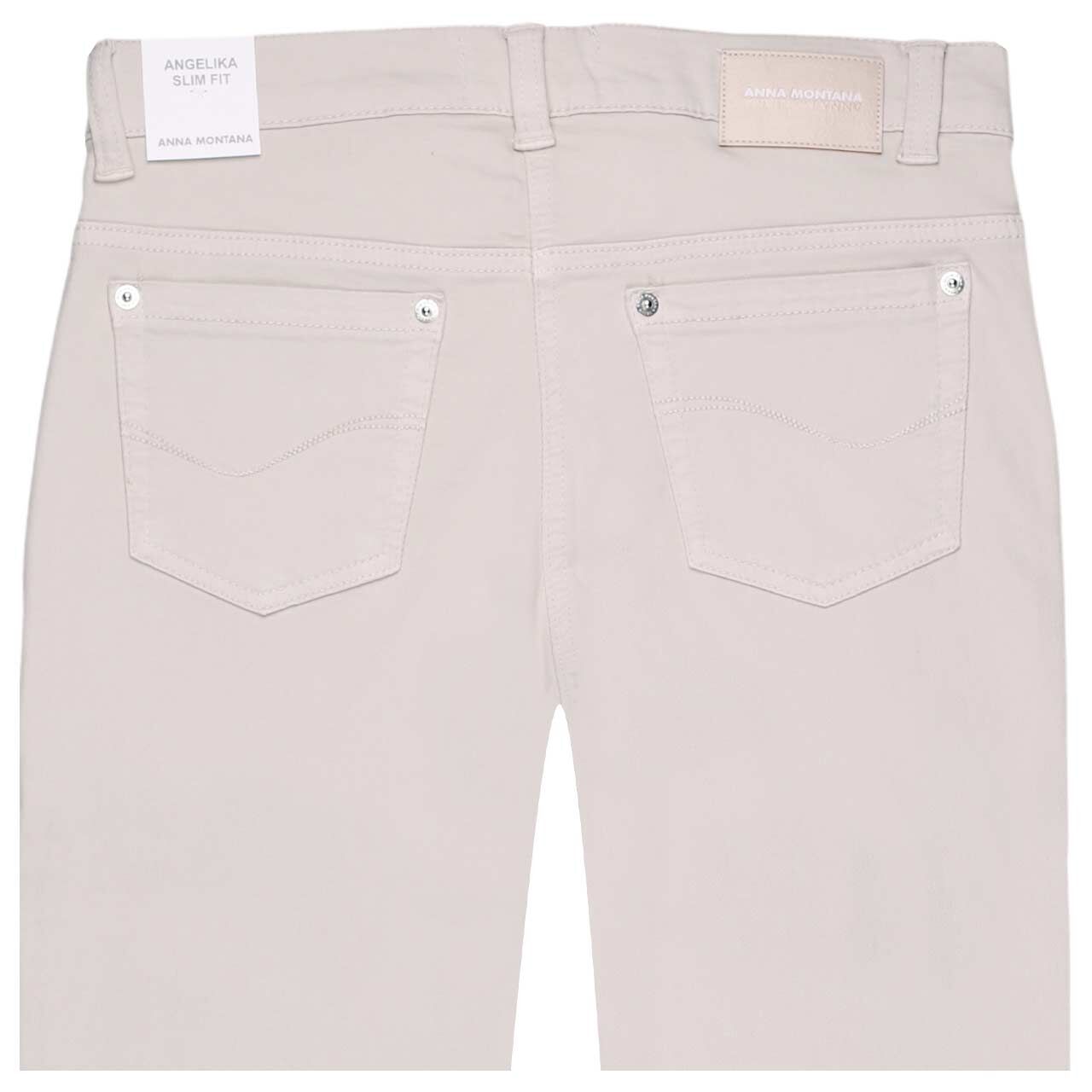 Damenjeans Angelika von Anna Montana in Hellbeige , detaillierte Rückansicht
