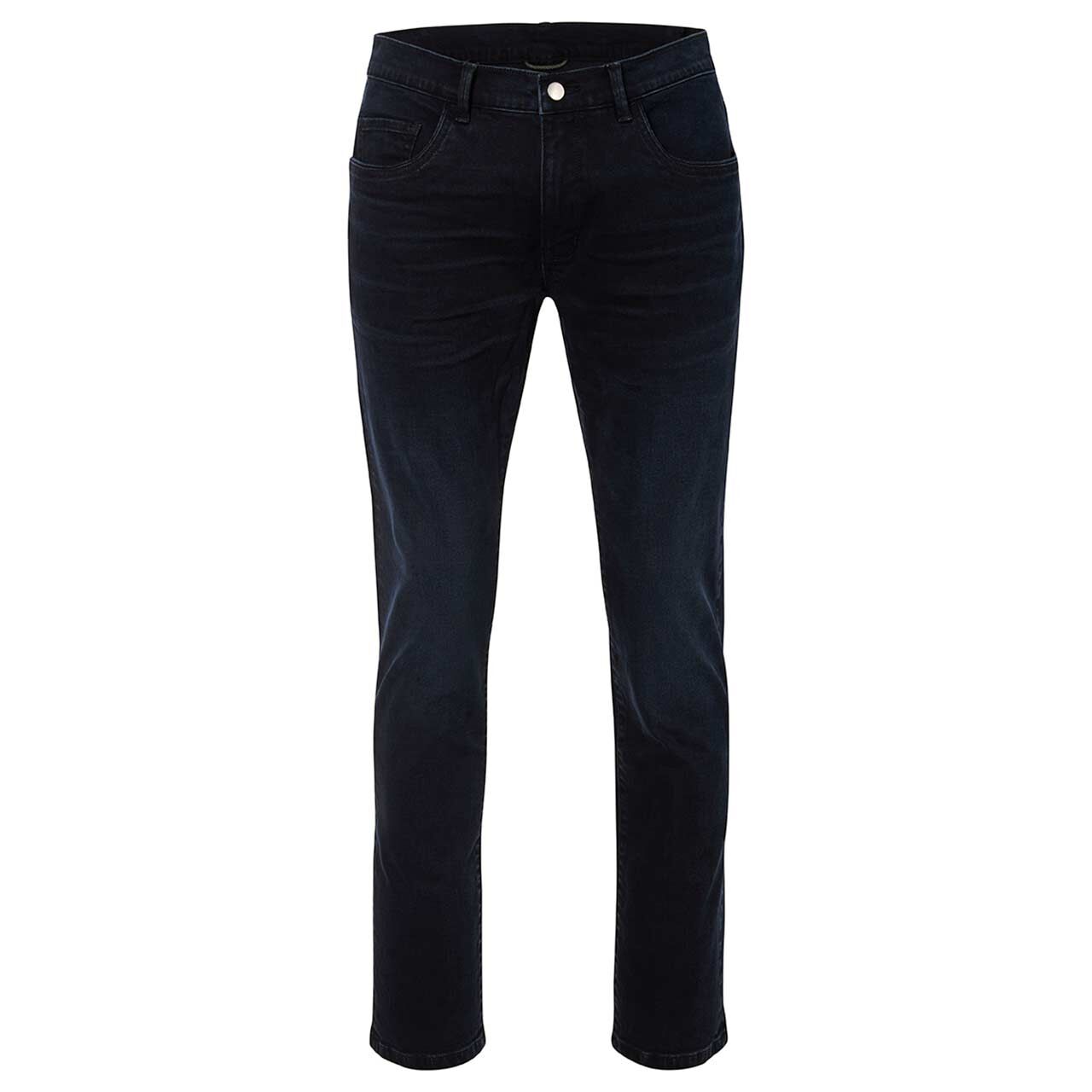 Stretch Herrenjeans Eric in Grau Dunkelblau angewaschen von Pioneer , Vorderansicht