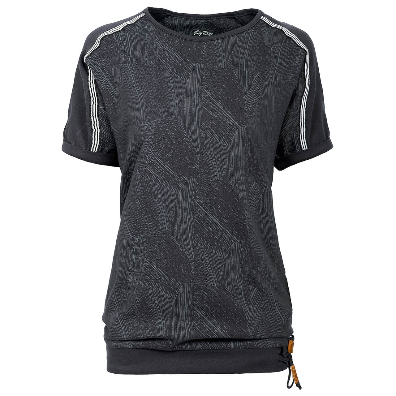 Soquesto T-Shirt für Damen in Dunkelgrau mit Print, FarbNr.: 9804