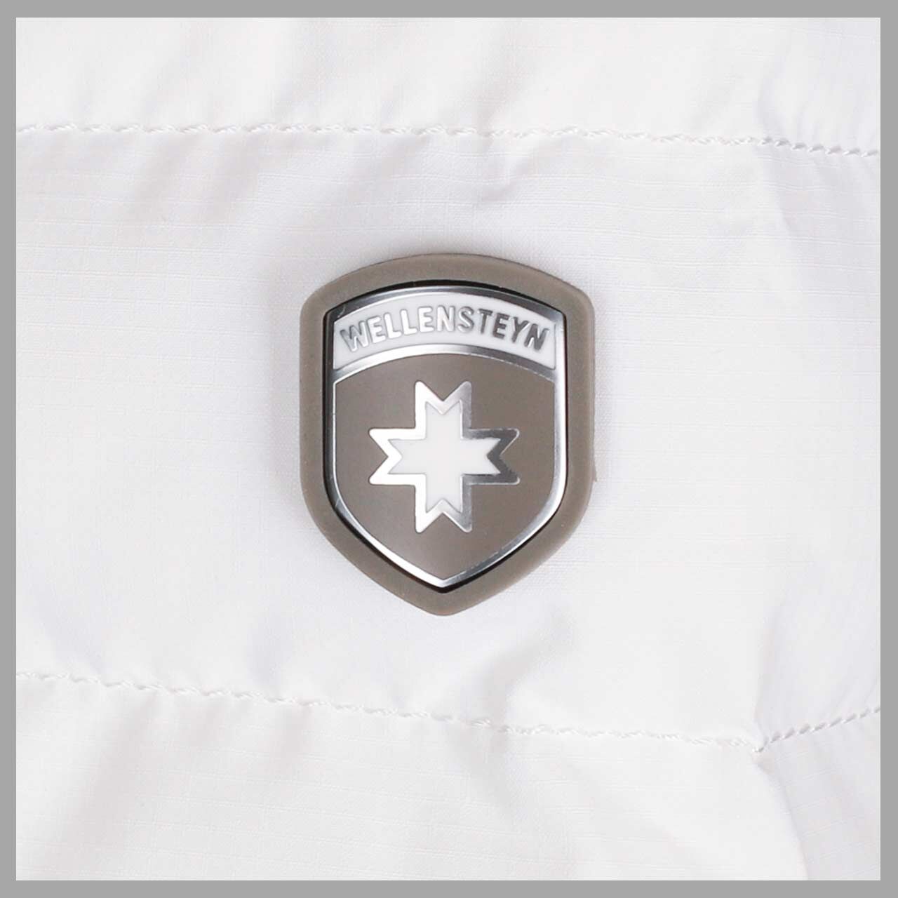 Damen Jacke Molecule/MOL Lady von Wellensteyn in Weiß, Detailansicht Markenlogo