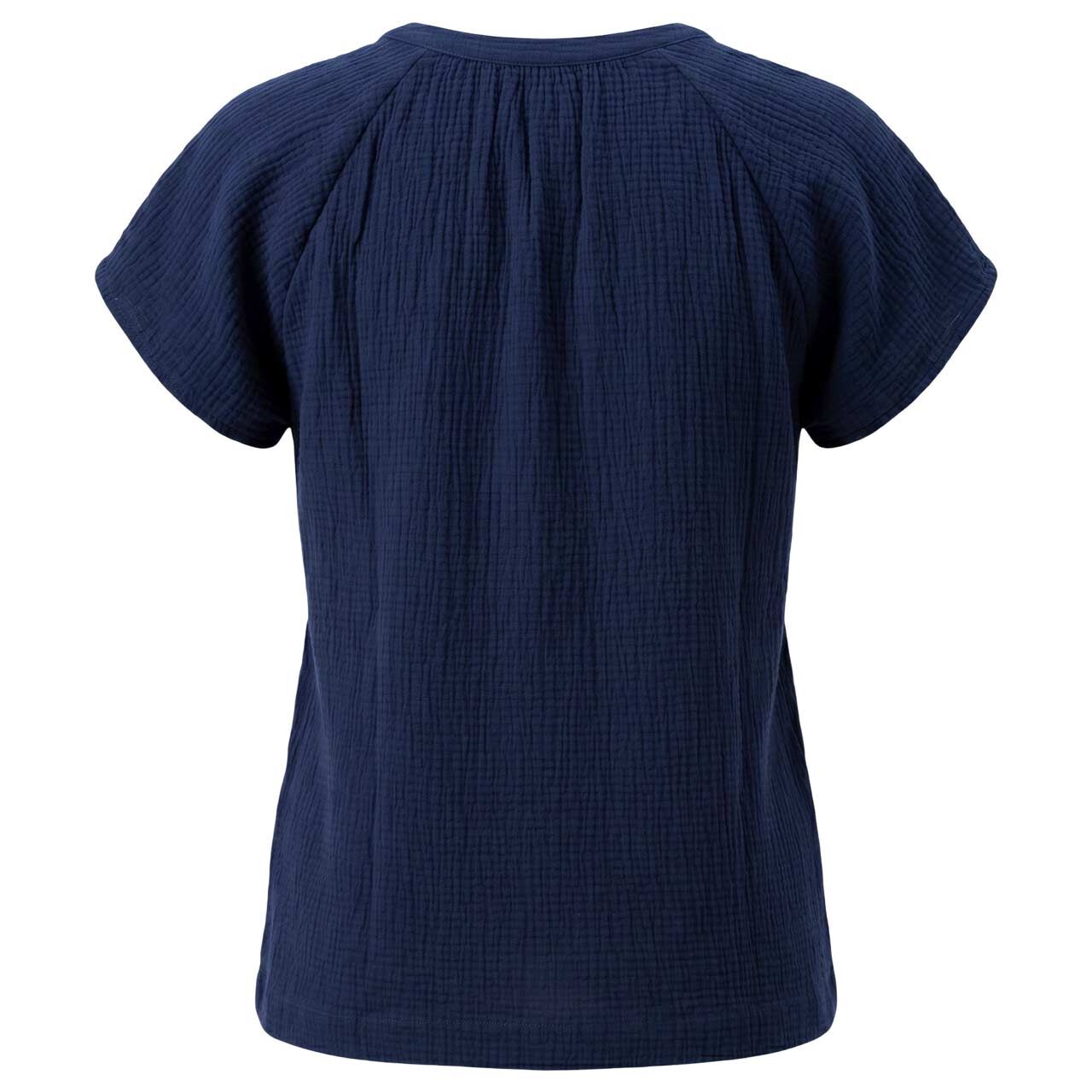 Damen Kurzarm Bluse von s.Oliver in Königsblau, Rückansicht