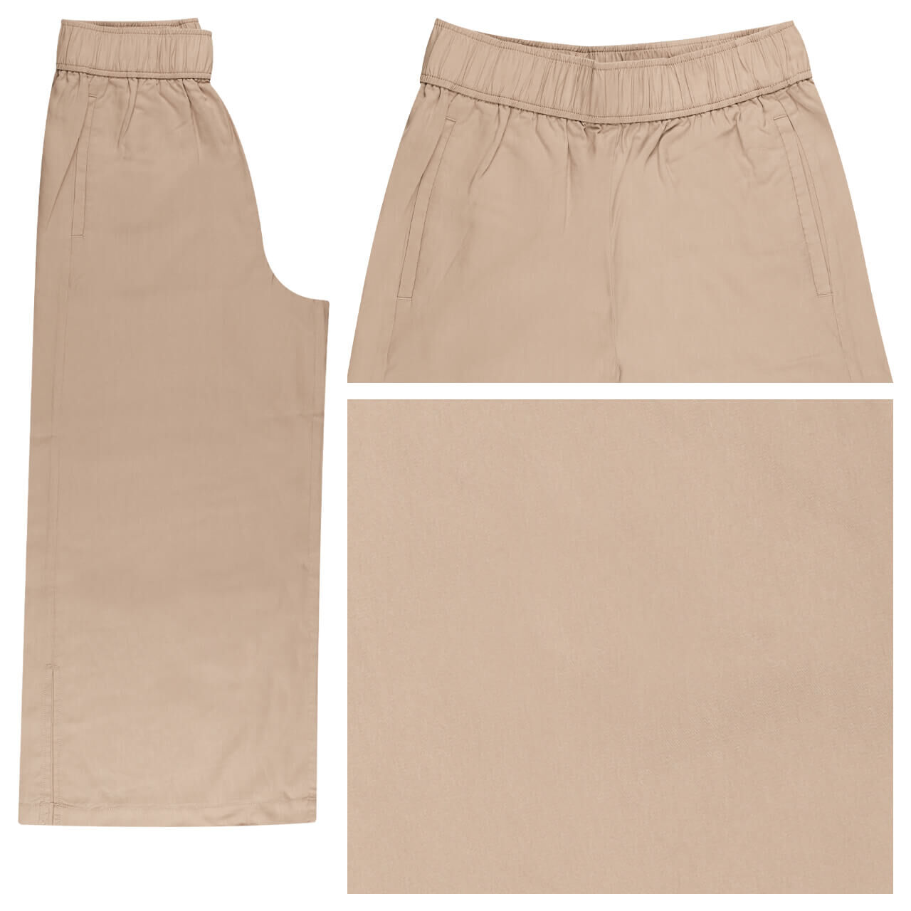 Comma Damen 3/4 Culotte Hose sand