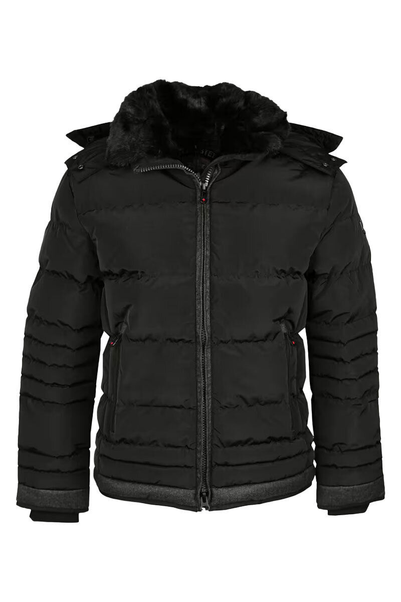 Vorderansicht der Wellensteyn Panalpina Jacket Herrenjacke in Schwarz