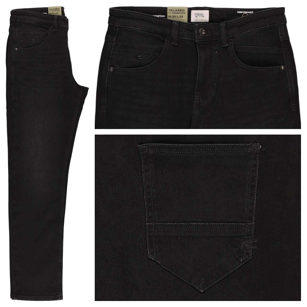 Camel active Woodstock Jeans graphite grey black
