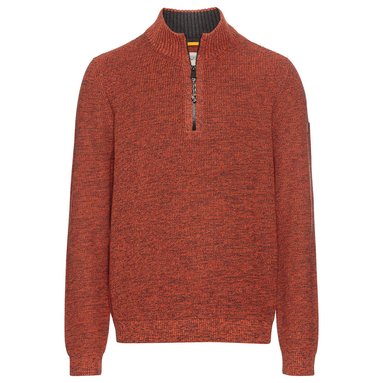 Camel active Herren Pullover Troyer brick red