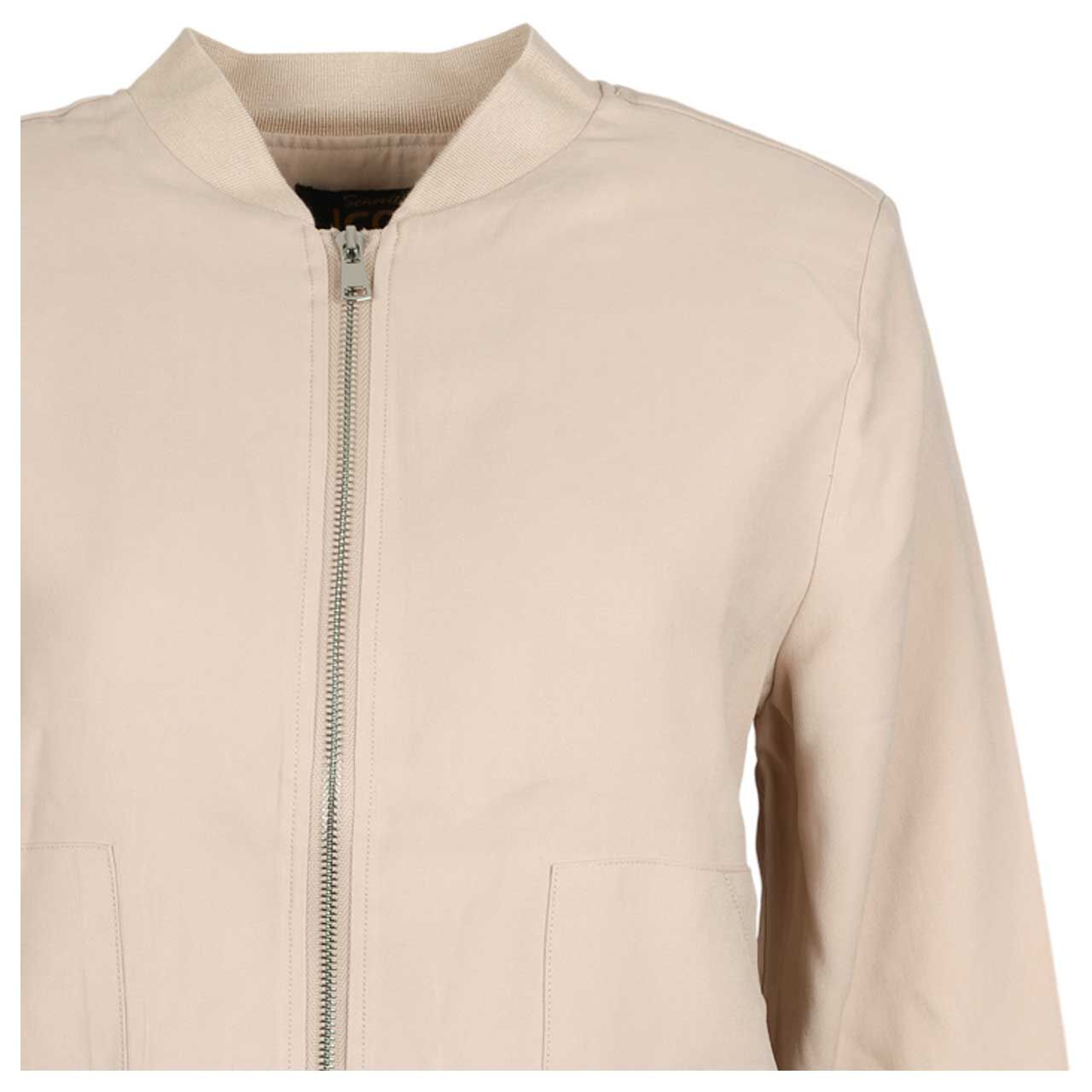 Damen Jacke Shorten Blouson von Senoritas ICON in Beige, Detailansicht vorne