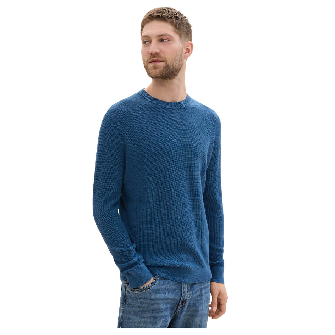 Tom Tailor Pullover Crew in Blau kaufen 36295