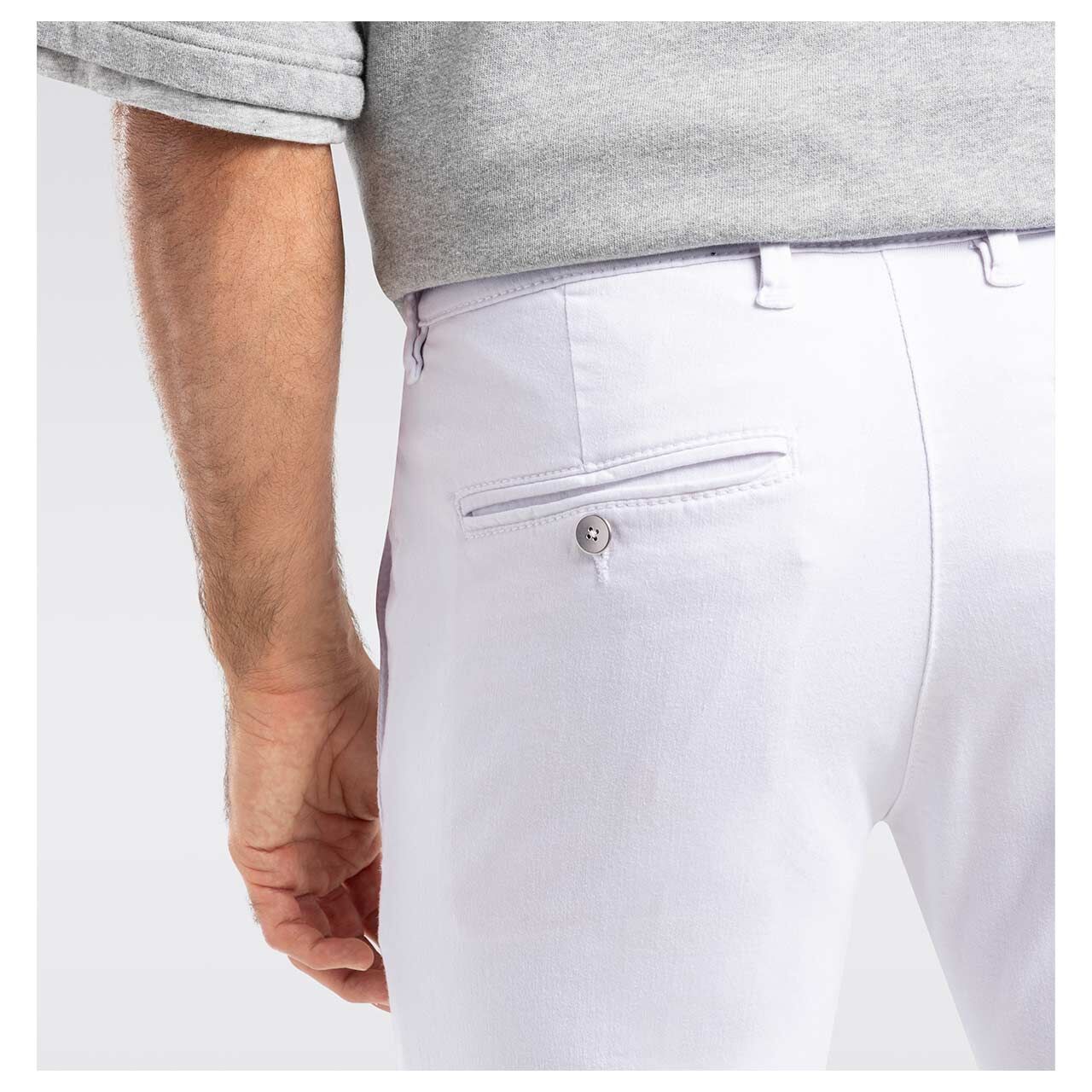 MAC Flexx Driver Pants Chino Baumwollhose white