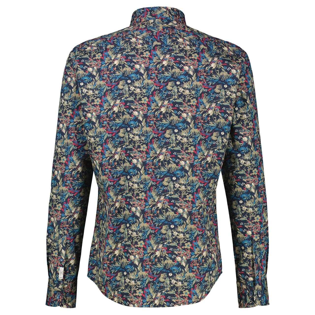 Herren Hemd von Lerros in Dunkelblau mit Print, Rückansicht