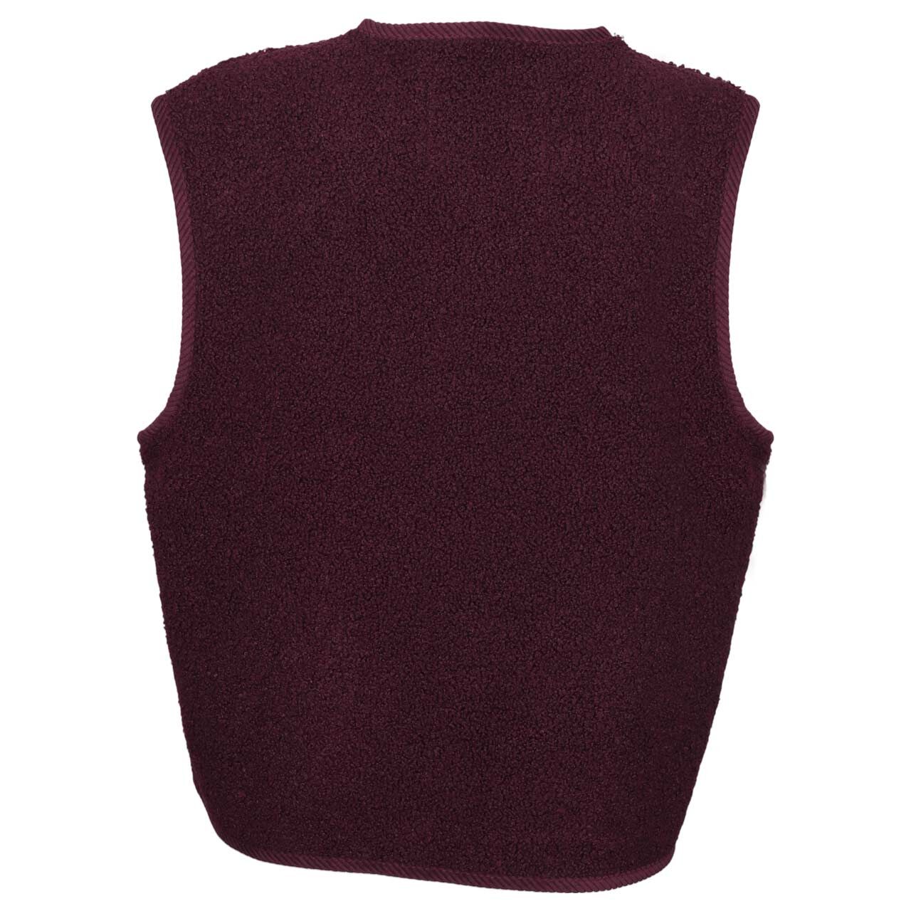 Damen Teddy Weste Short Detail Vest von Street One in Lila, Rückansicht