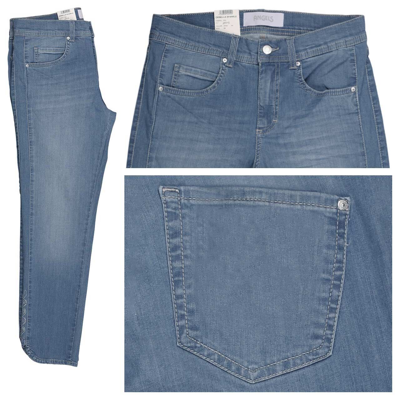 Angels Ornella 7/8 Strass Jeans ferra blue used buffies sparkle