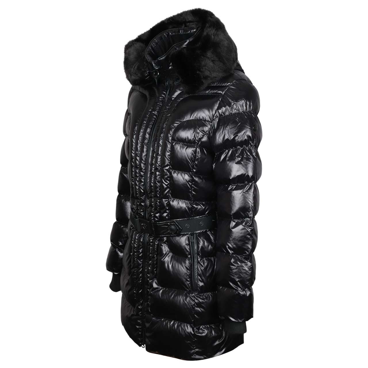 Damen Jacke Beltique Long von Wellensteyn in Schwarz, Seitansicht