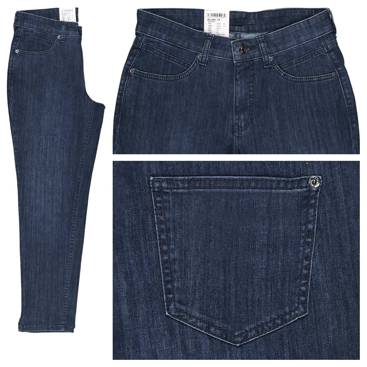 MAC Melanie 7/8 Jeans fancy vintage basic blue washed summer