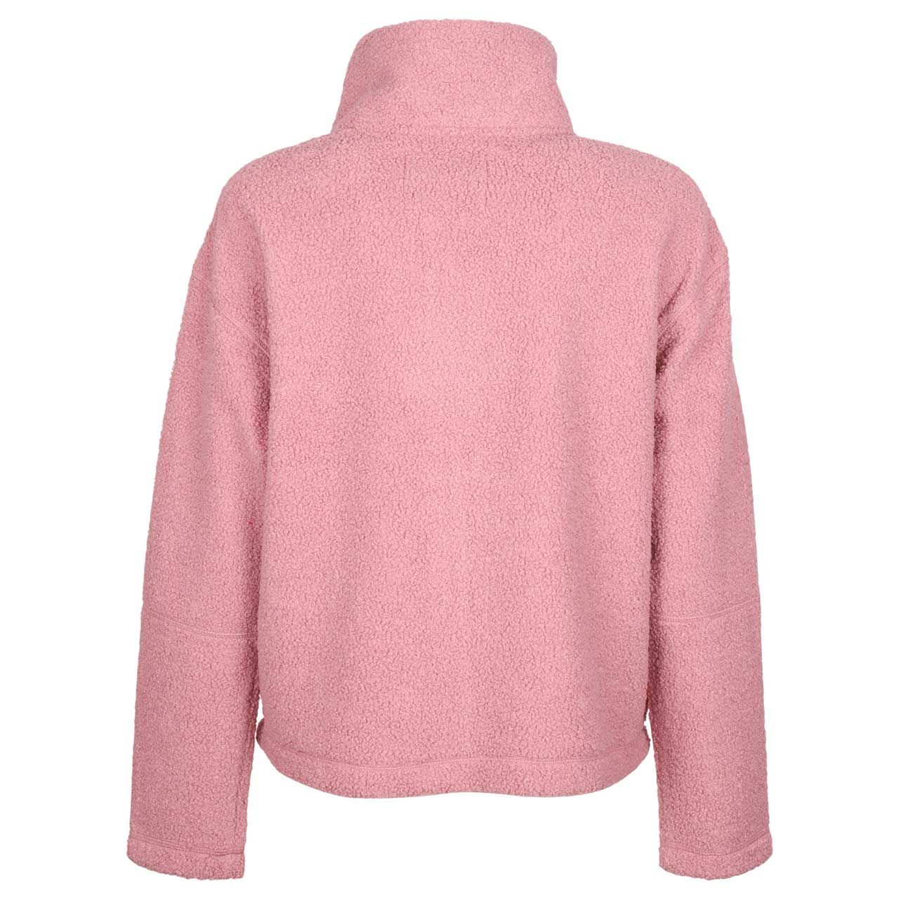 Damen Teddyjacke Basic Jacket von Cecil in Rosa, Rückansicht