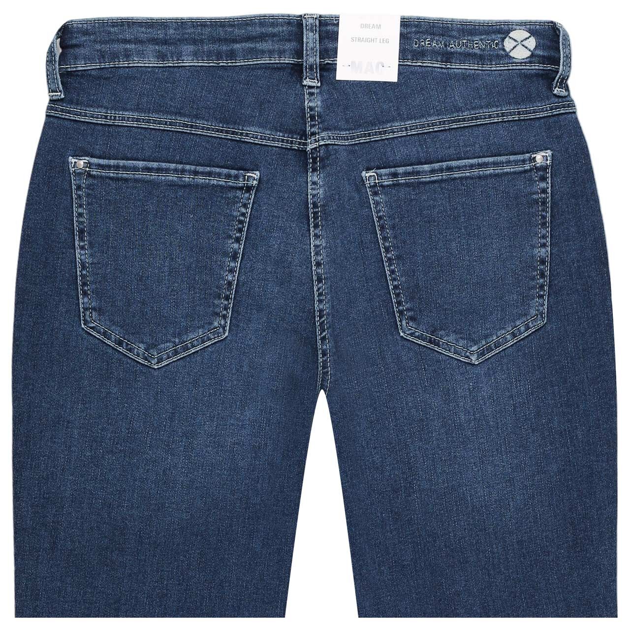 Damen 7/8 Jeans Dream von MAC in Blau angewaschen, detaillierte Rückansicht
