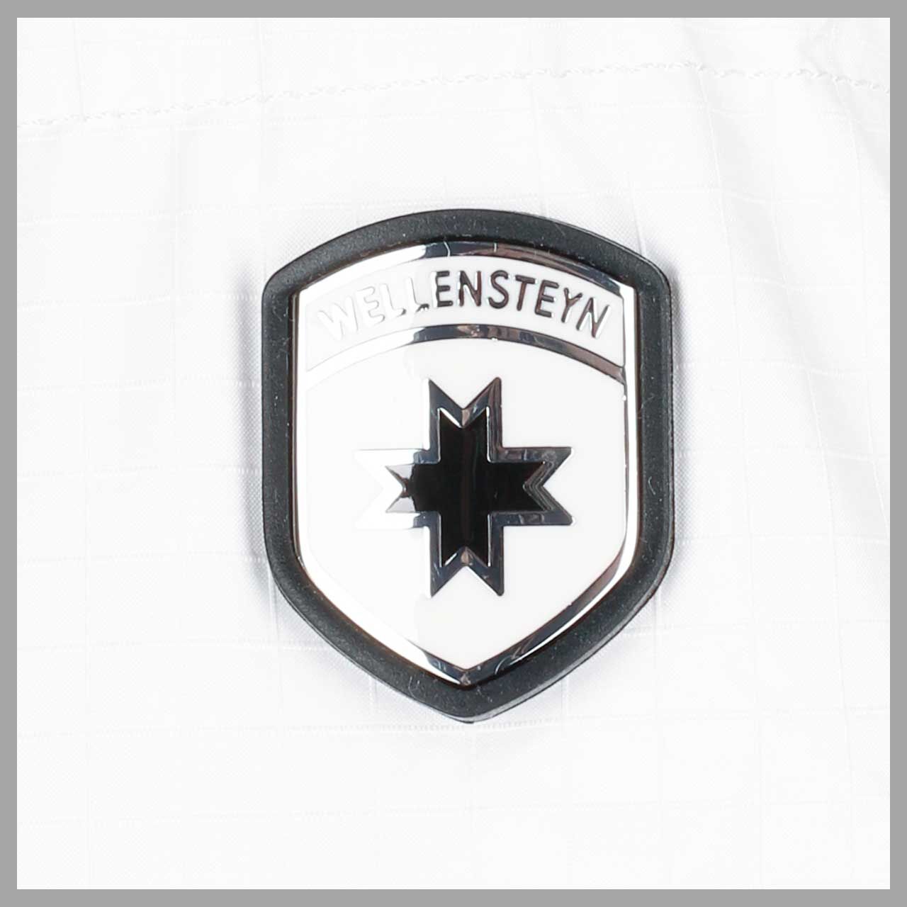 Herren Jacke Royal Flash Men von Wellensteyn in Weiß, detaillierte Ansicht vom Logo