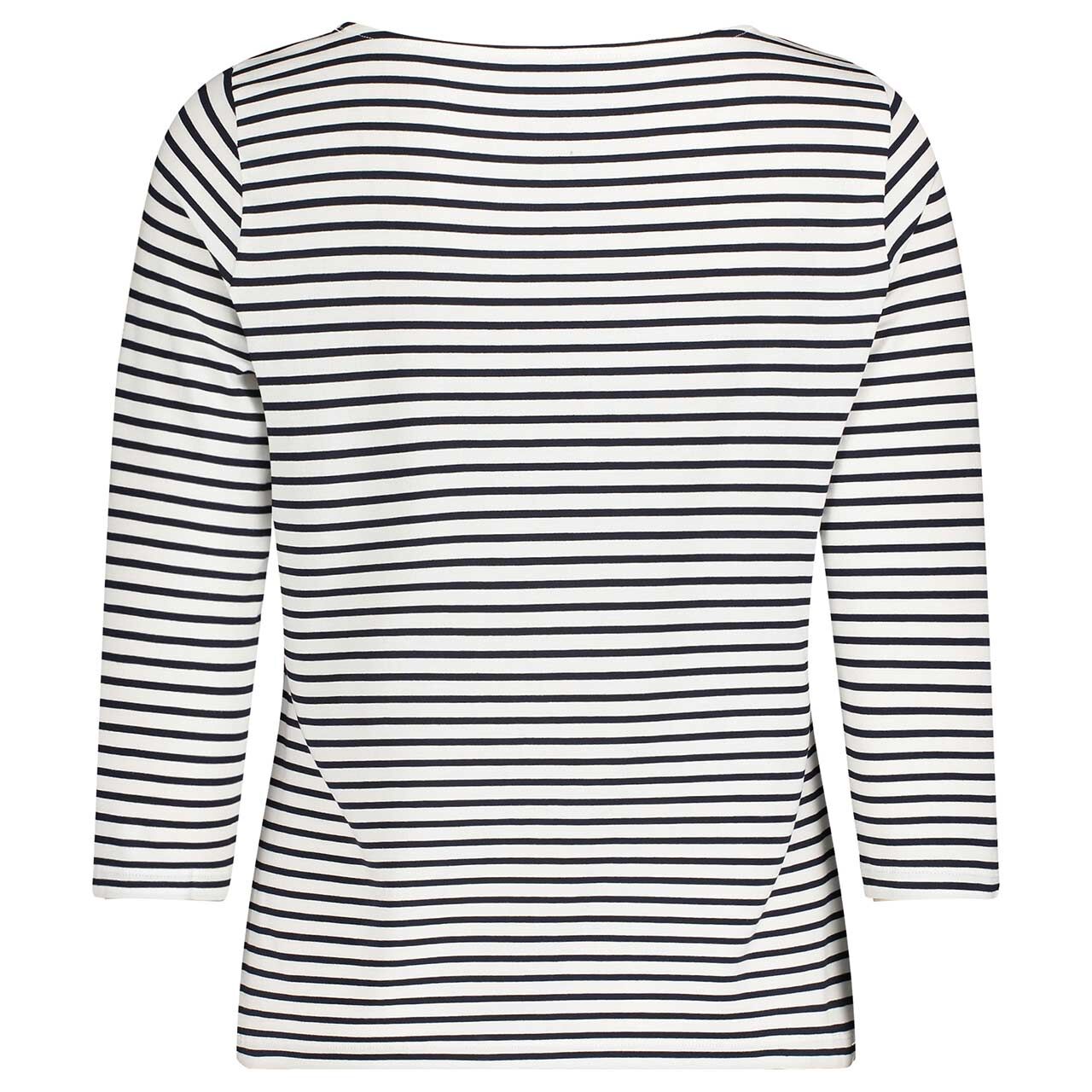 Damen 3/4 Arm Shirt von Betty Barclay in Dunkelblau gestreift, Rückansicht