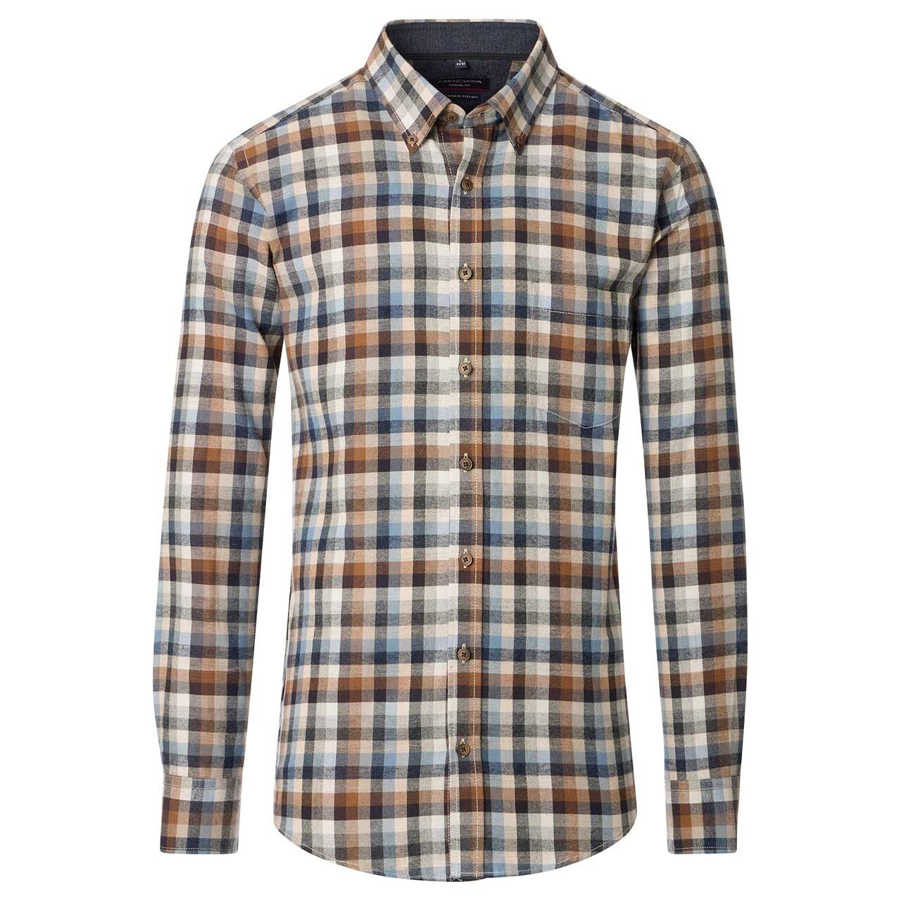 Casa Moda Herren Langarm Hemd anthracite check