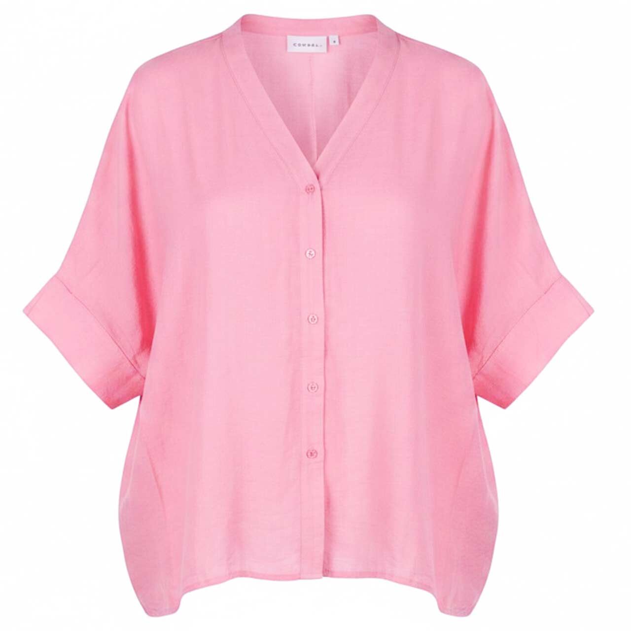 Comma Damen Kurzarm Bluse sweet pink
