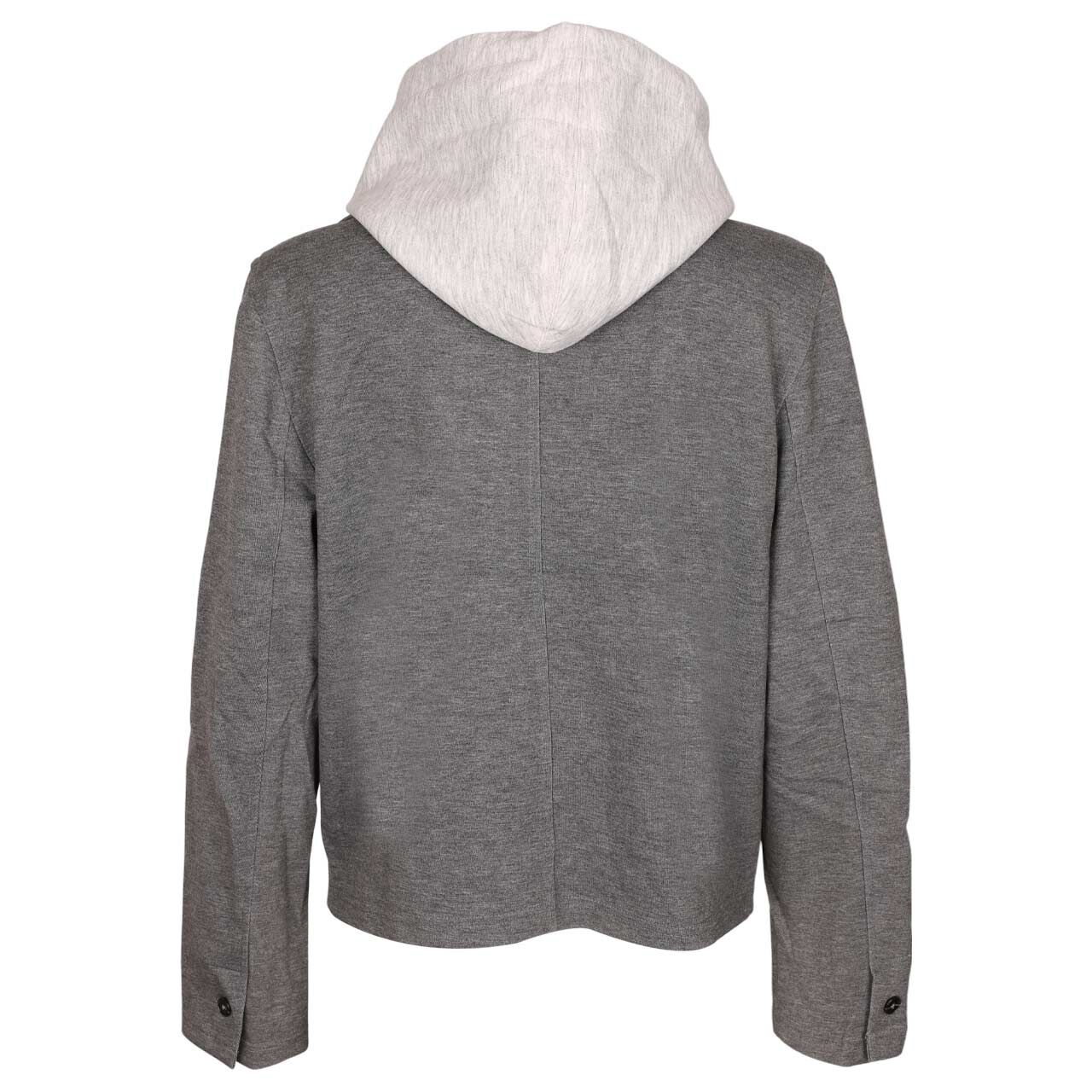 Damen Jacke Hooded Jacket von Senoritas ICON in Grau meliert, Rückansicht