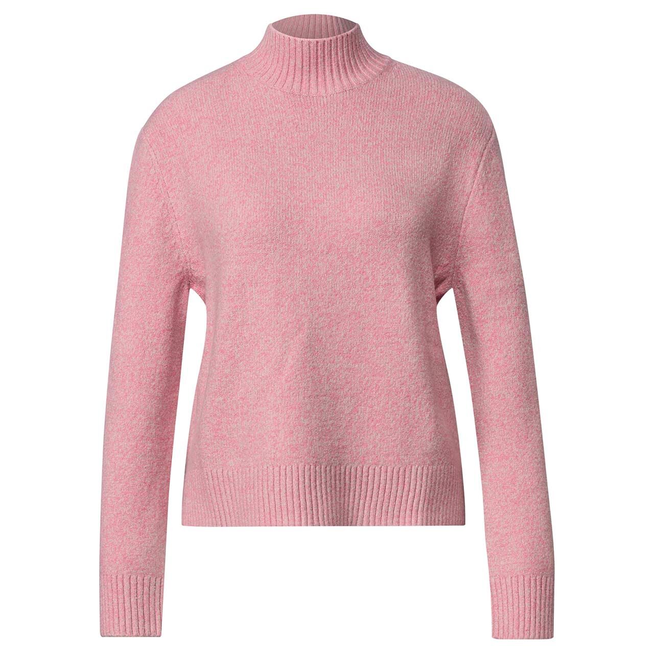Street One Damen Pullover Cosy Mouliné warm blush melange