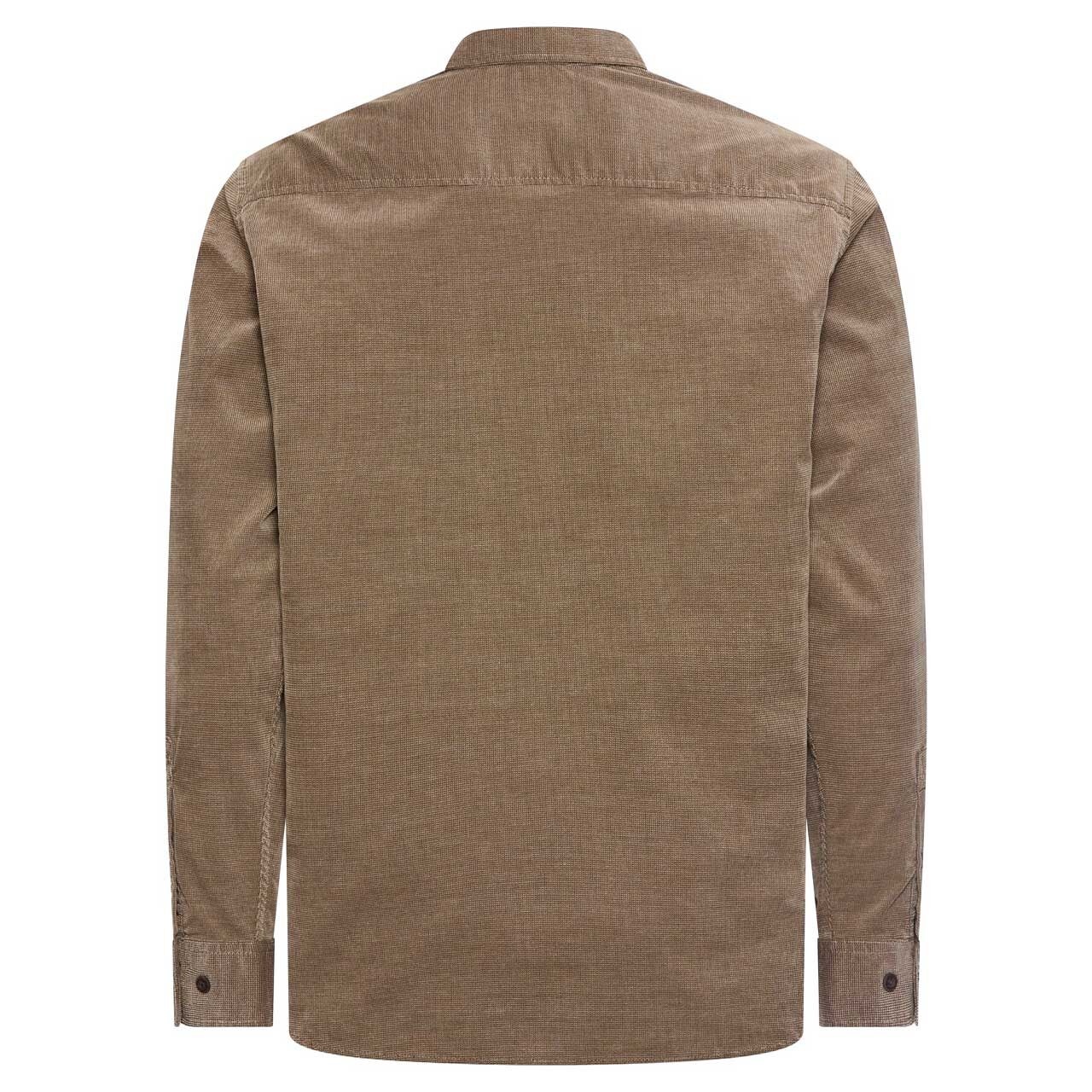 Herren Langarm Cord Hemd von Camel active in der Farbe Braun, Rückansicht