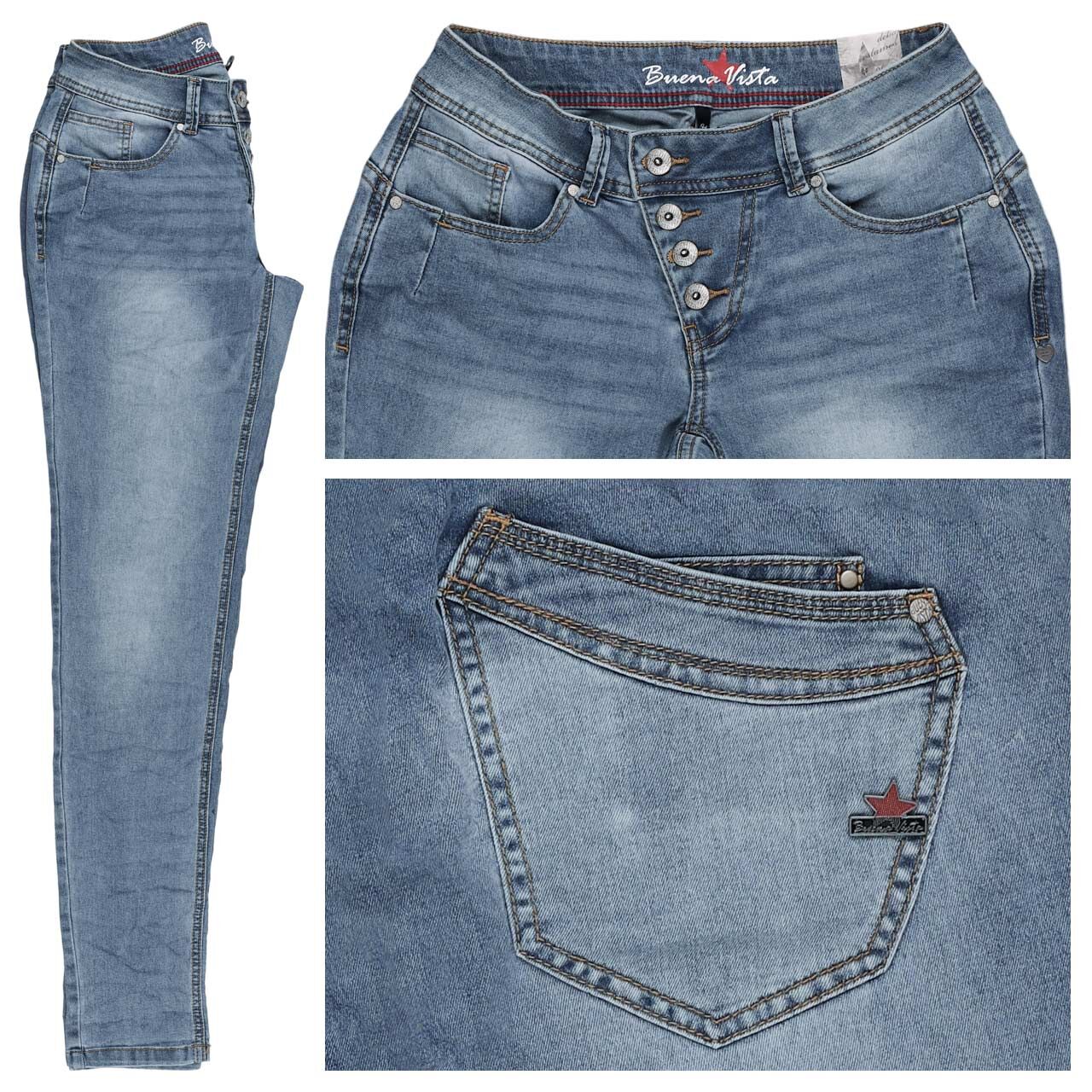 Buena Vista Malibu Stretch Denim Jeans light stone blue