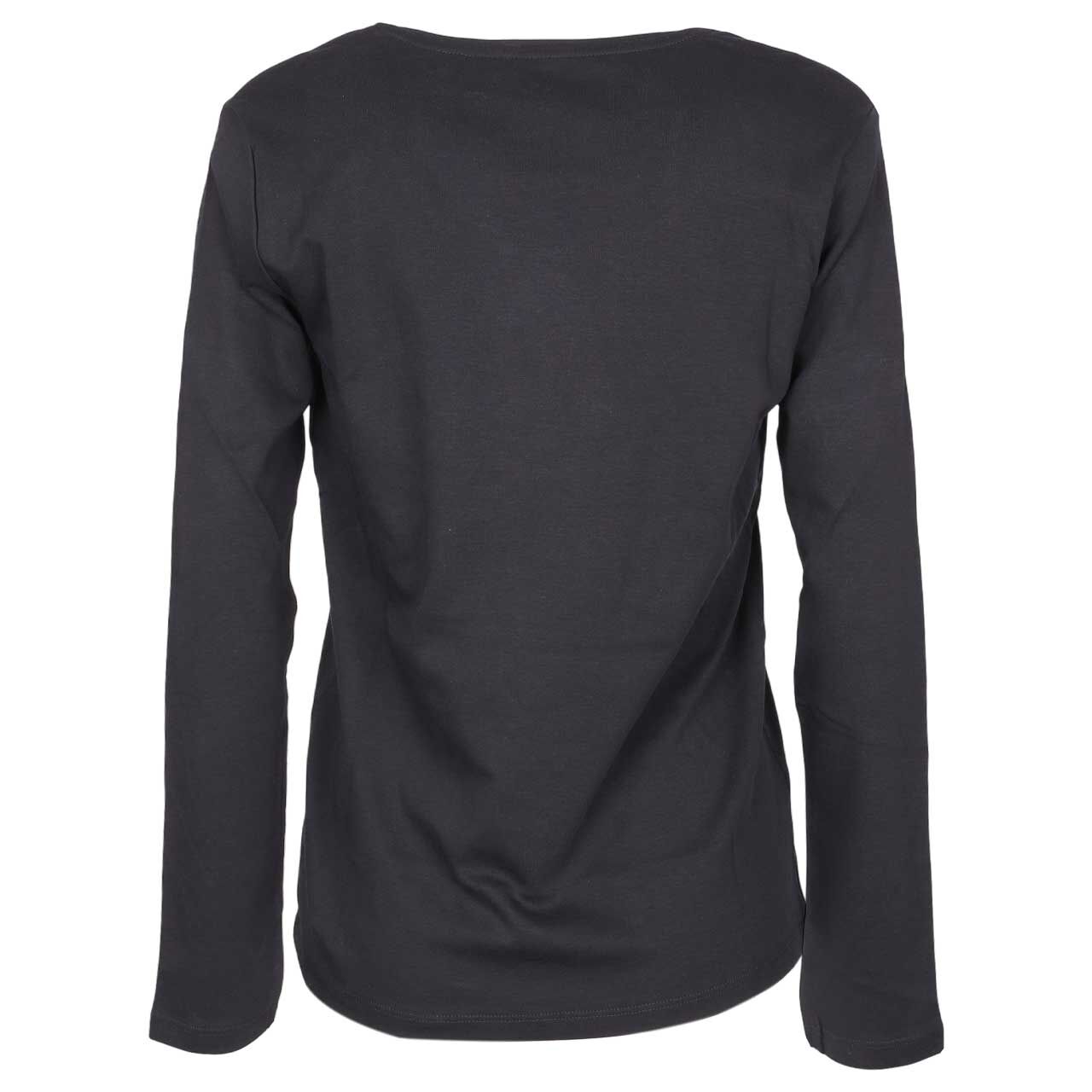 Damen Langarm Shirt Pia von Cecil in Dunkelblau, Rückansicht