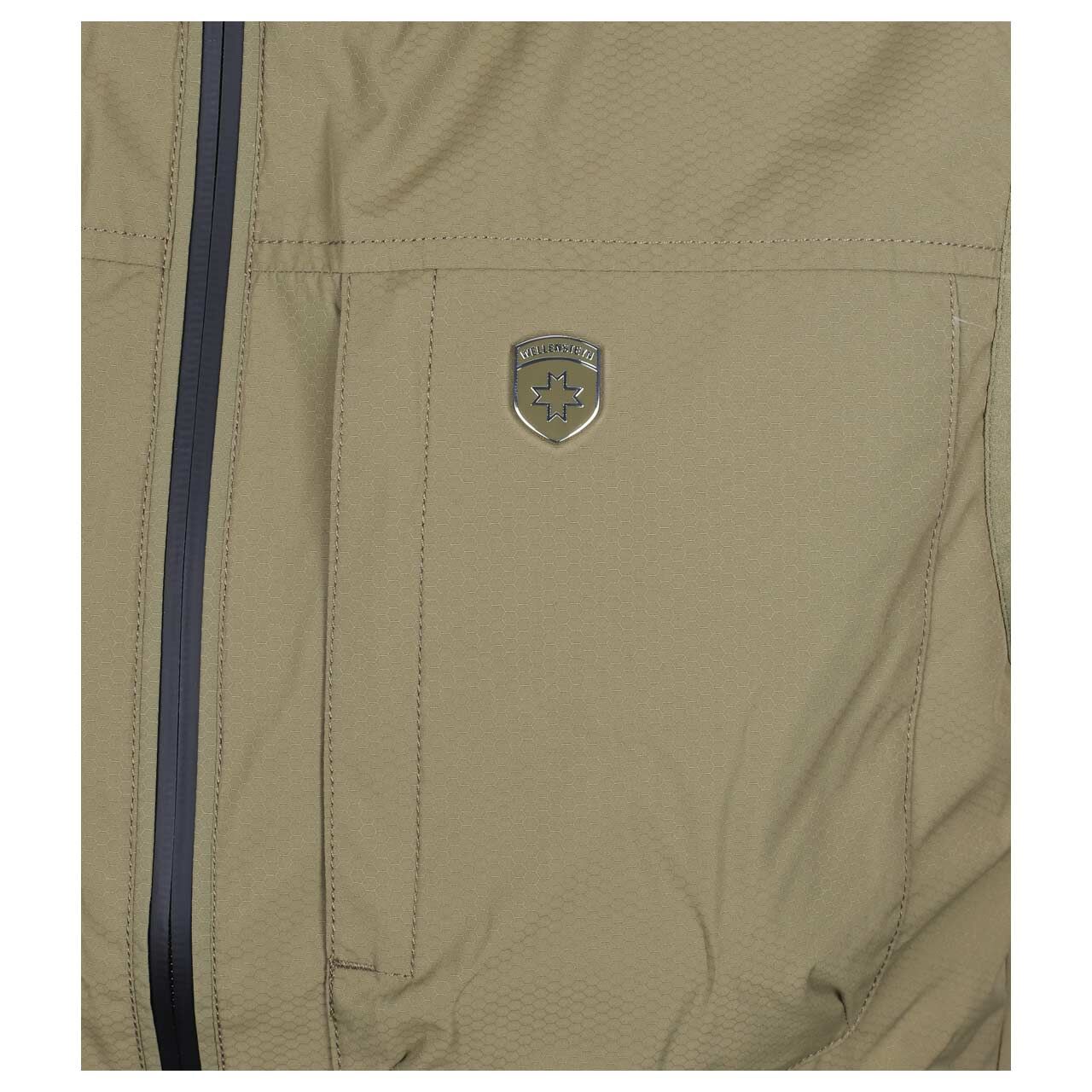 Herren Weste Cyber Vest Men von Wellensteyn in Grün, Detailansicht Logo