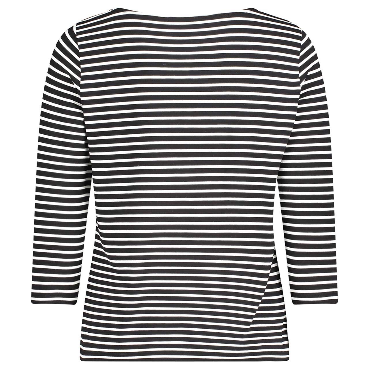Damen 3/4 Arm Shirt von Betty Barclay in Schwarz gestreift, Rückansicht