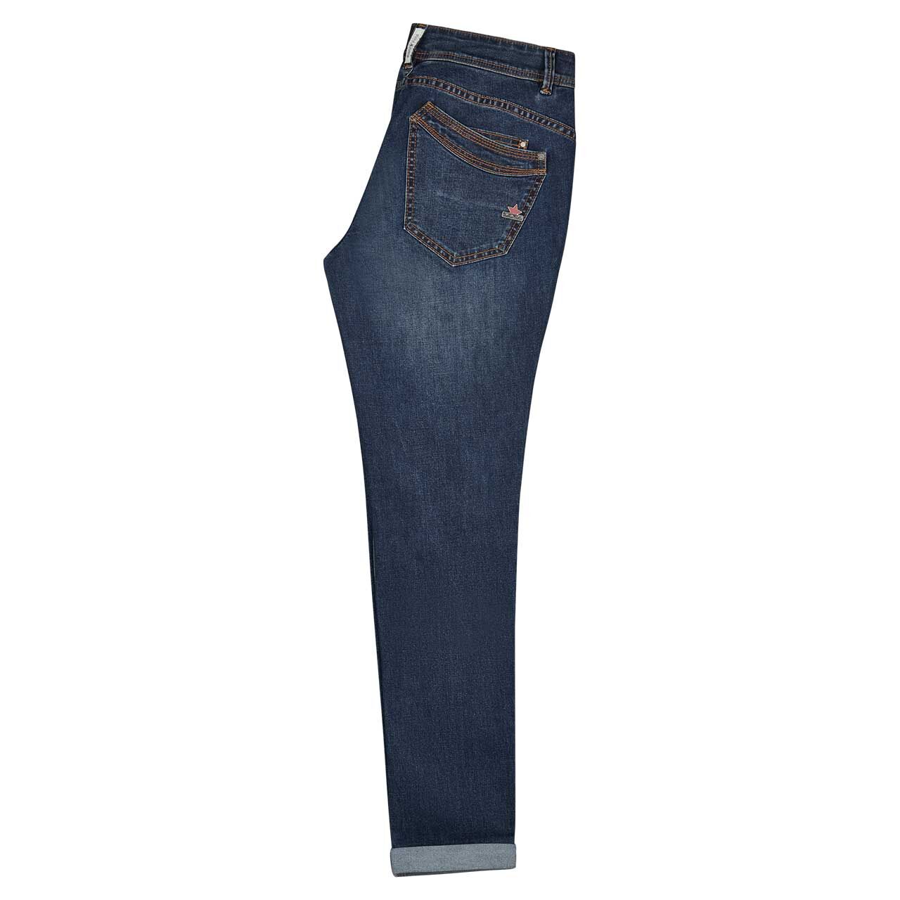 Damenjeans Malibu Stretch Denim von Buena Vista in Dunkelblau angewaschen, Seitenansicht