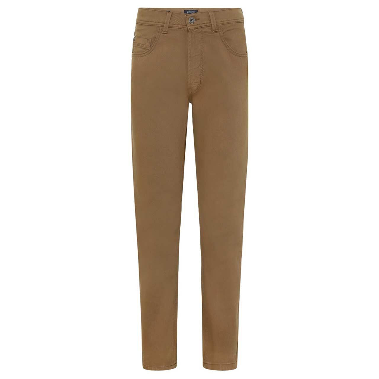 Stretch Herren Baumwollhose Rando in Braun von Pioneer, Vorderansicht