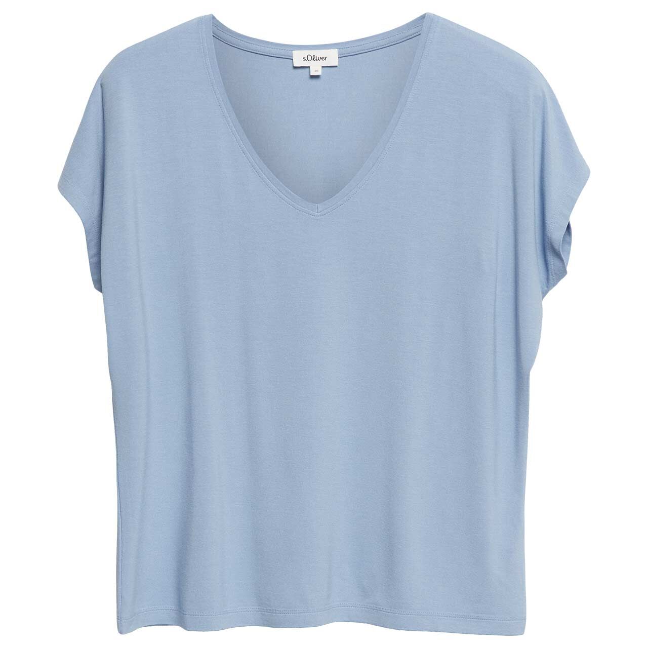 s.Oliver Damen T-Shirt coastal blue