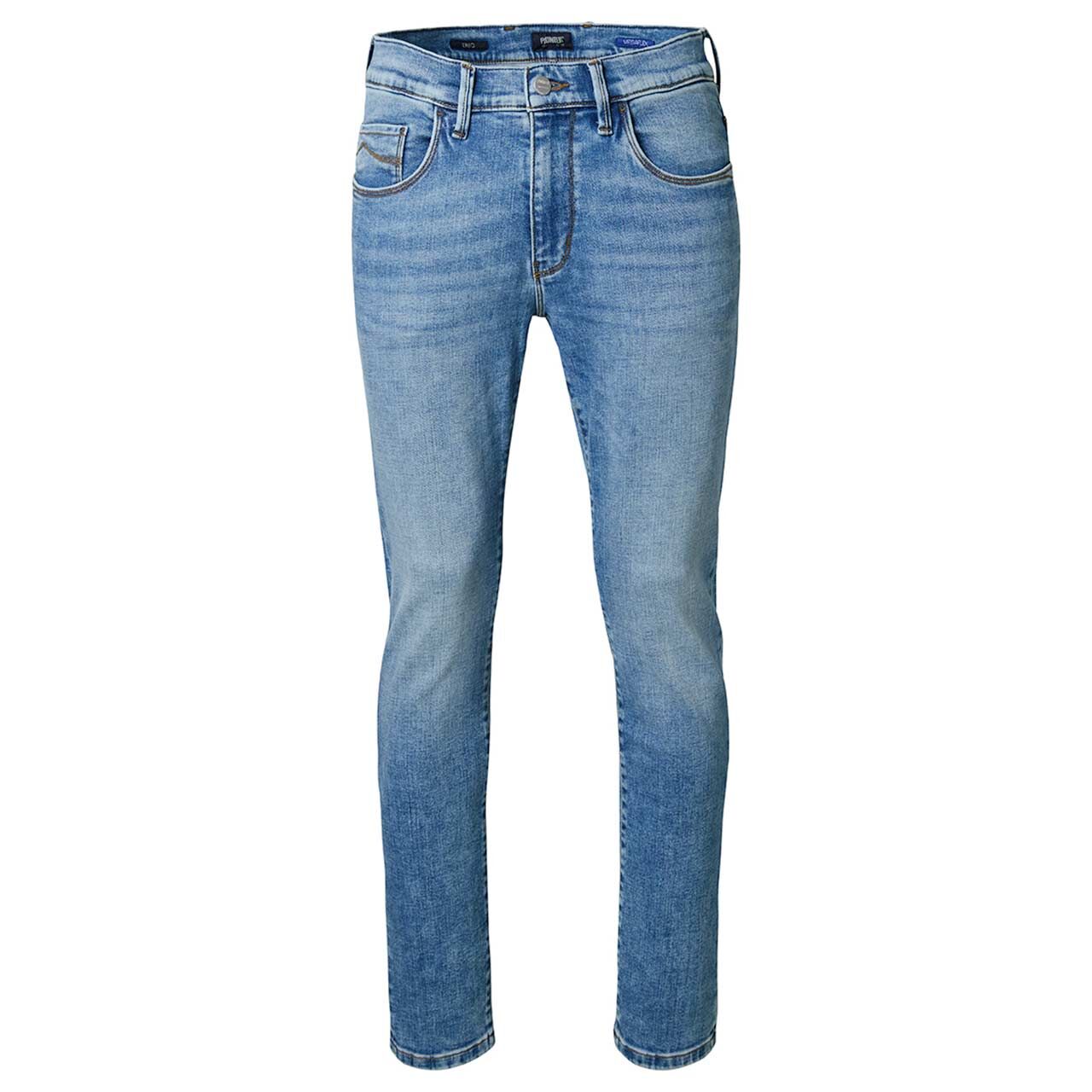 Stretch Herrenjeans Eric Megaflex in Hellblau verwaschen von Pioneer, Vorderansicht