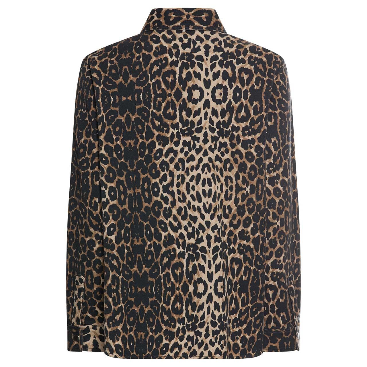 Damen Hemdjacke von Camel active in Hellbraun mit Print, Rückansicht