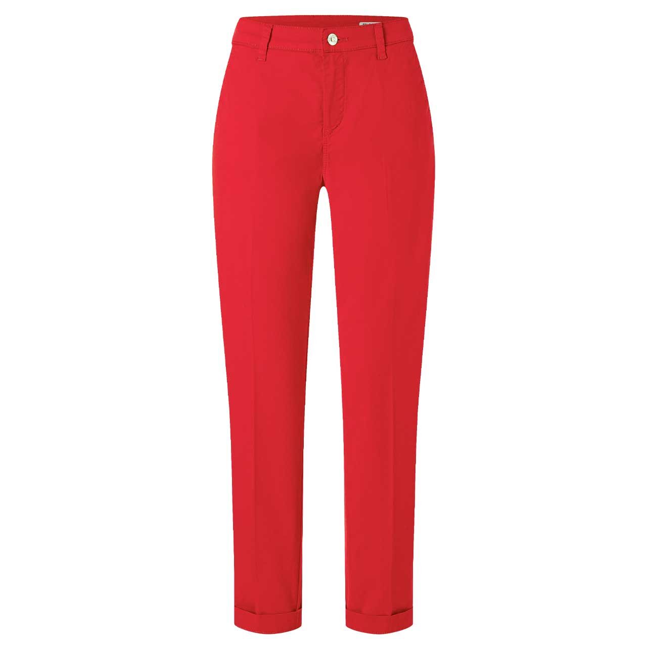 Damen 7/8 Baumwollhose Chino von MAC in Rot, Vorderansicht