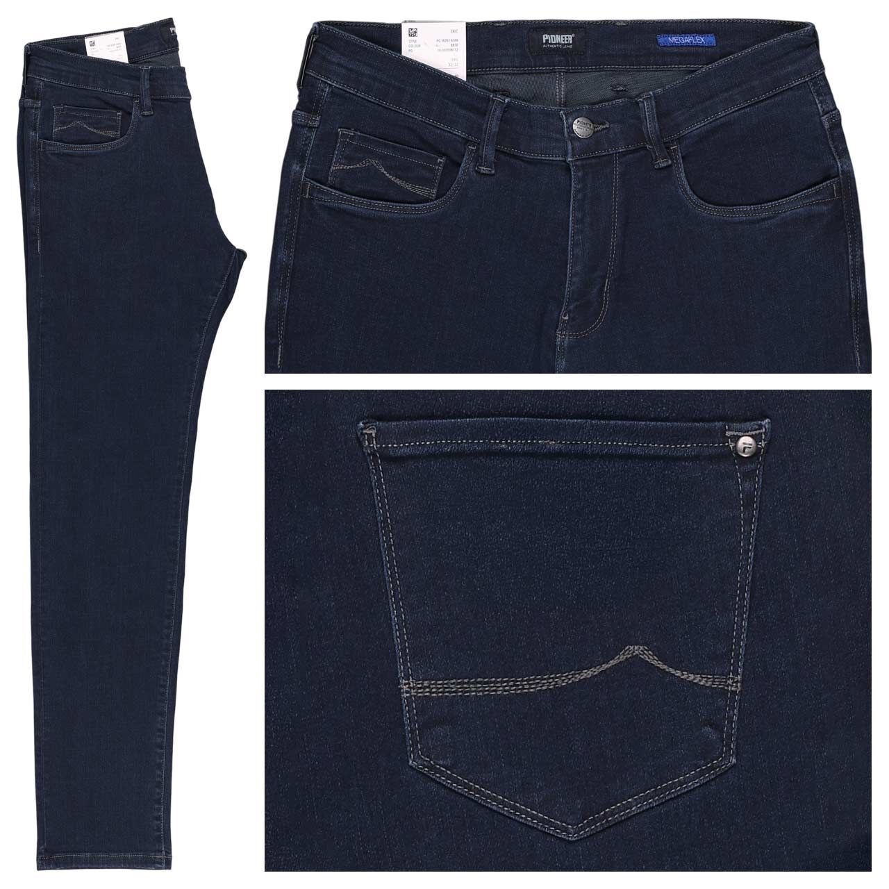 Pioneer Eric Megaflex Jeans dark blue raw