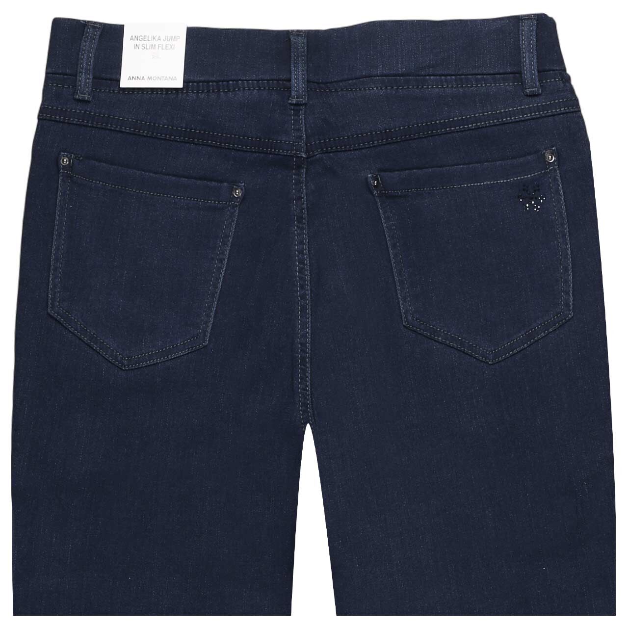 Damenjeans Angelika von Anna Montana in Dunkelblau, detaillierte Rückansicht
