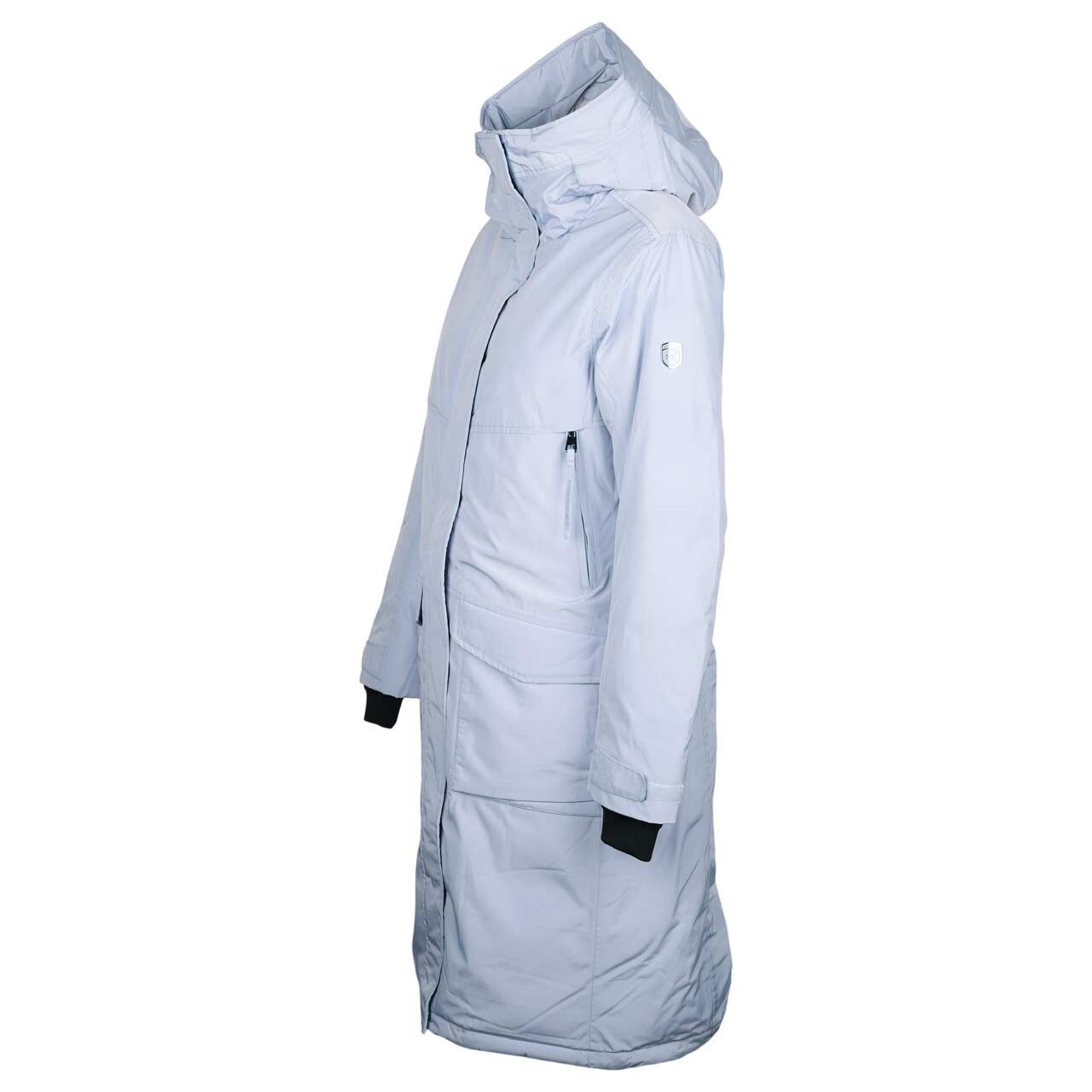 Damen Jacke Aurora Extra Long von Wellensteyn in Hellblau, Seitansicht