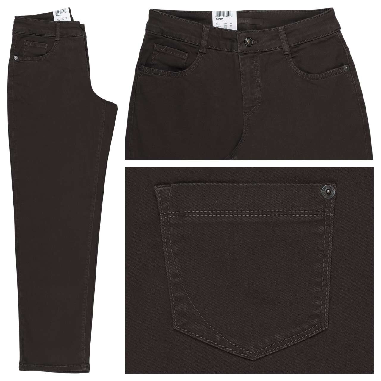 MAC Gracia Jeans dark brown