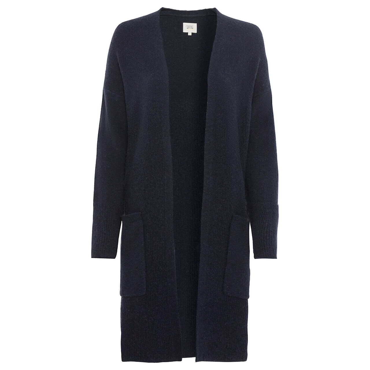 Camel active Damen Long Strickjacke night blue