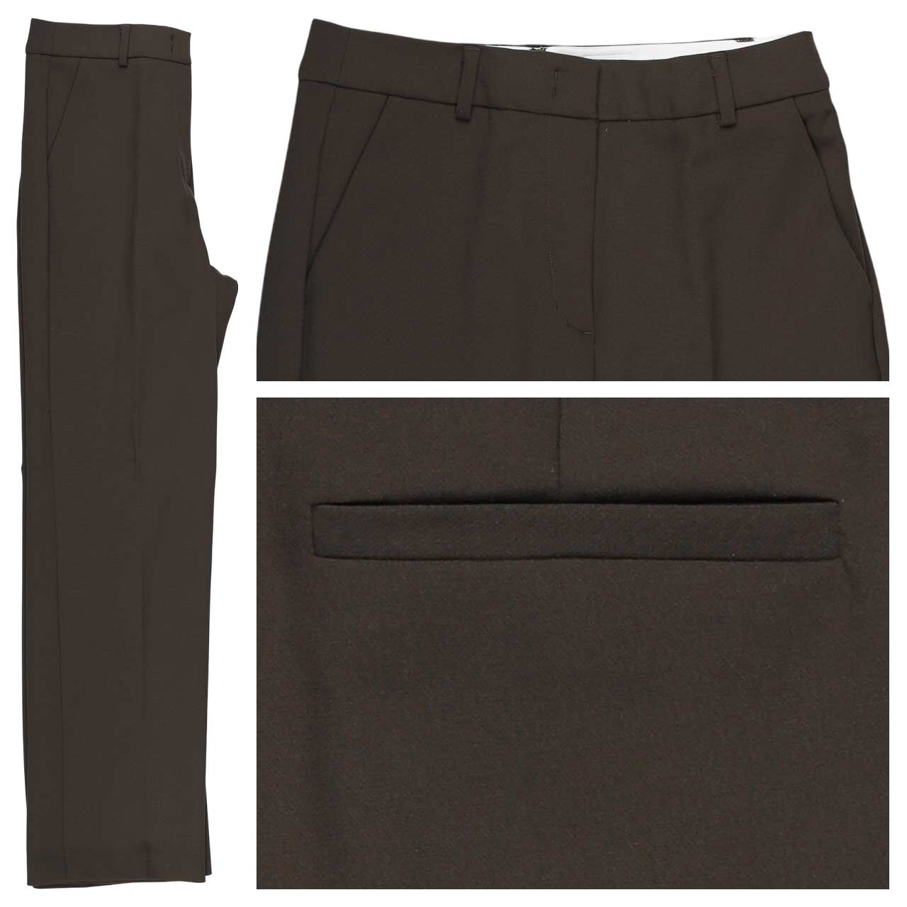 Comma Straight Leg Damen Chinohose mulch brown