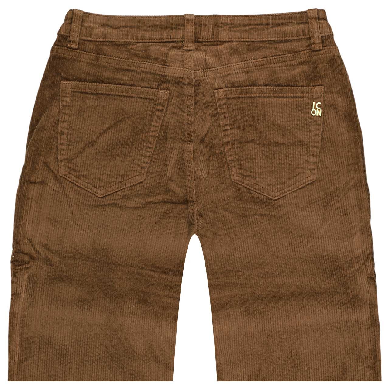 Damen Cordhose Rainbow von Senoritas ICON in Braun, detaillierte Rückansicht