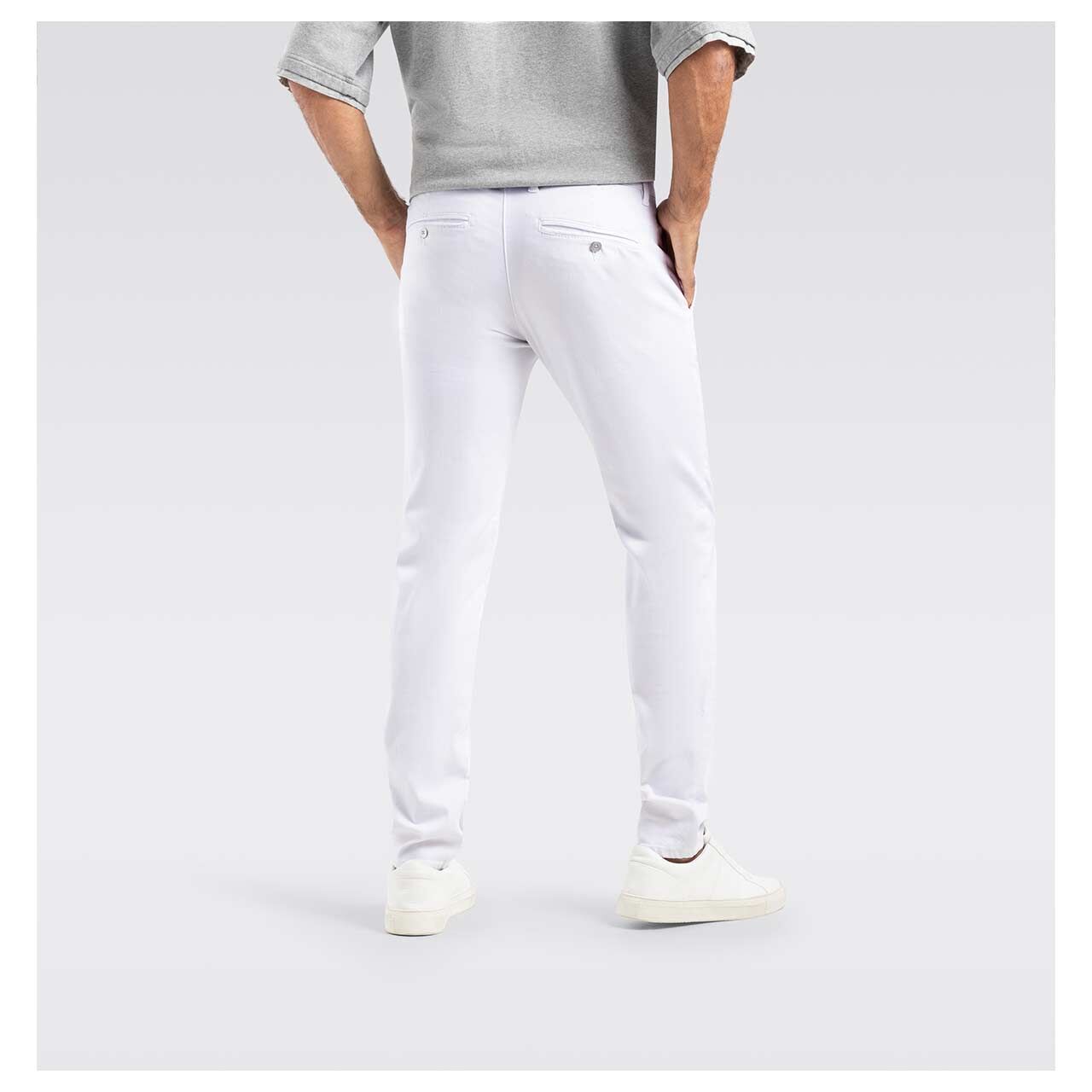 MAC Flexx Driver Pants Chino Baumwollhose white