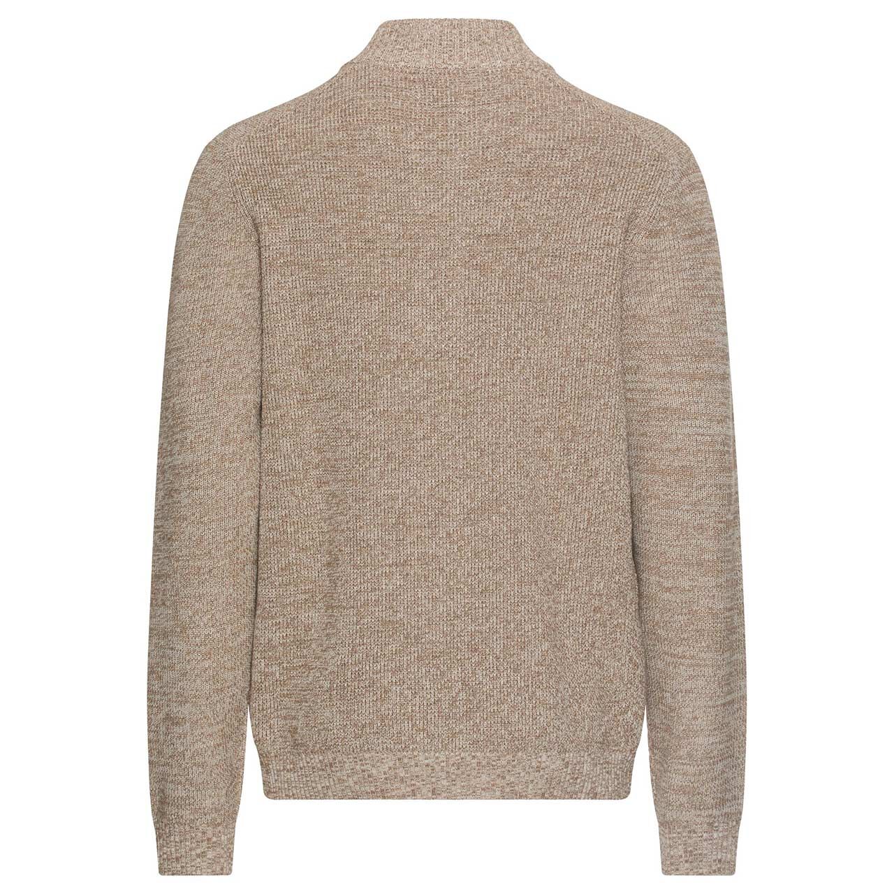 Herren Pullover Troyer von Camel active in der Farbe Beige meliert, Rückansicht